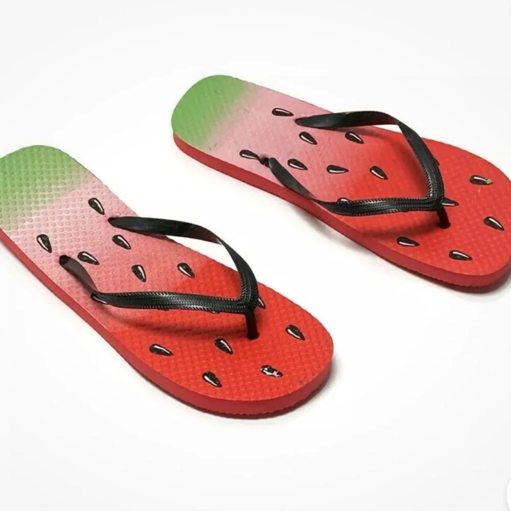 Watermelon Seed Slippers Flip‎ Flop Slide Thong Slipper Sandals Size 9/10